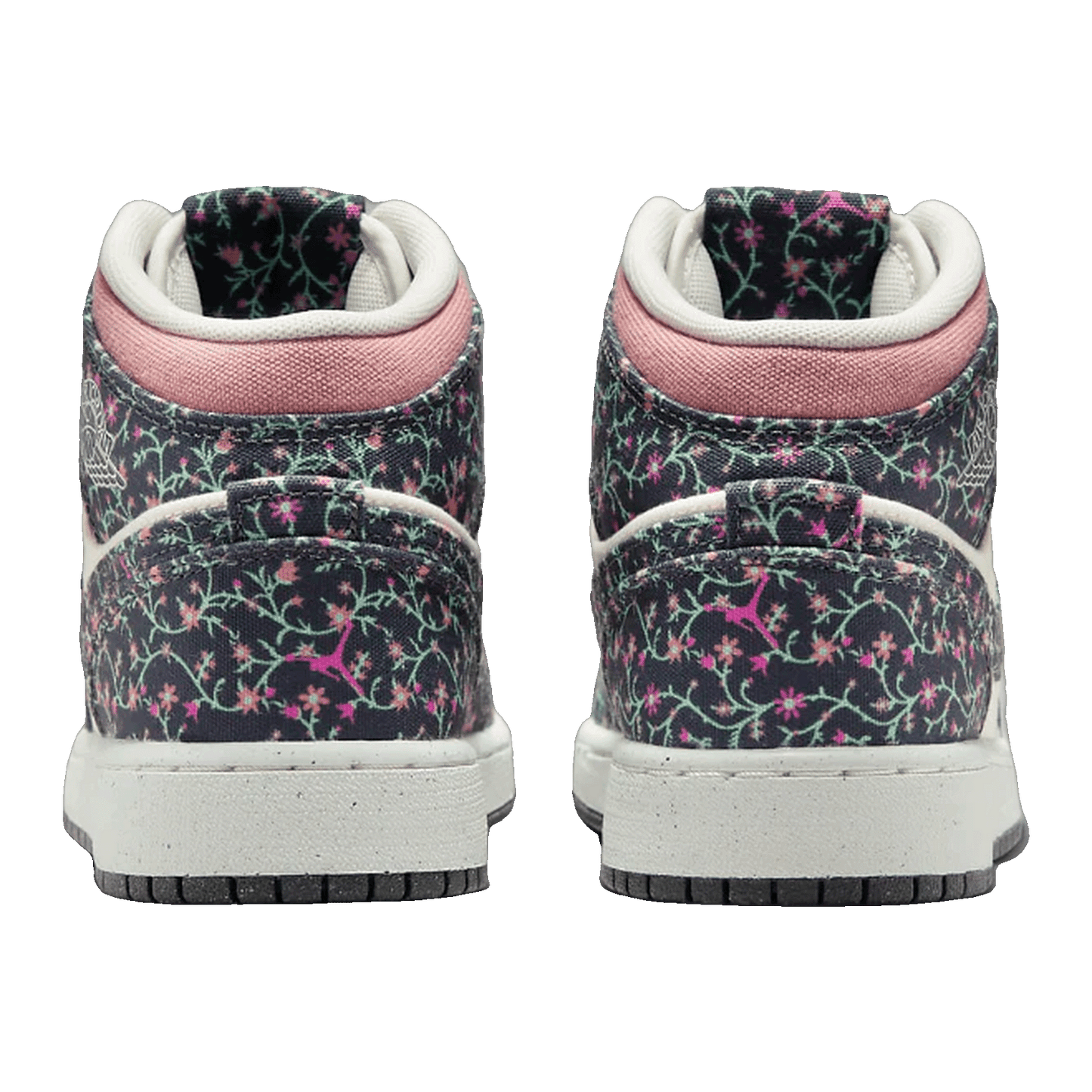 Nike Air Jordan 1 Mid SE Floral (GS) Back