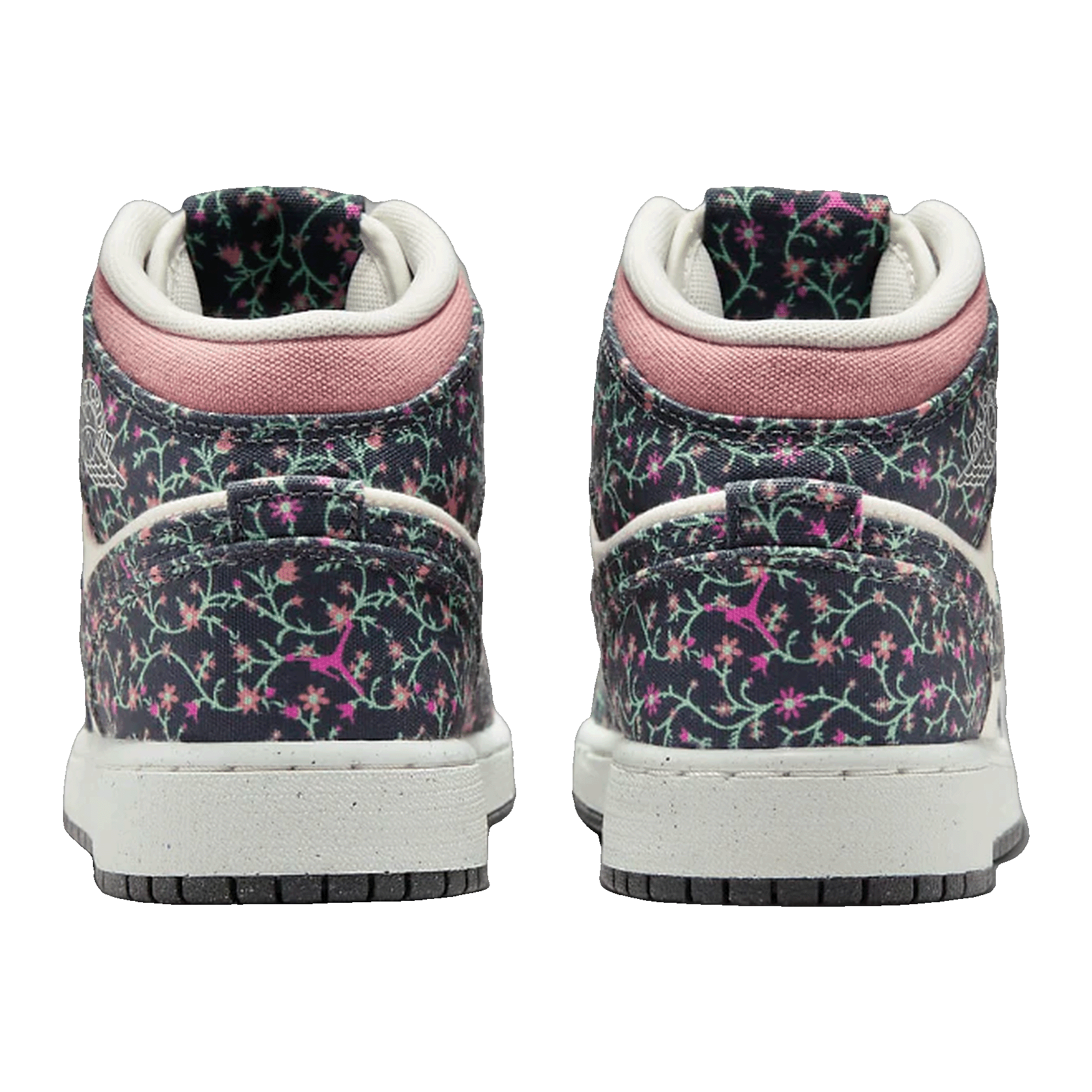 Nike Air Jordan 1 Mid SE Floral (GS) Back