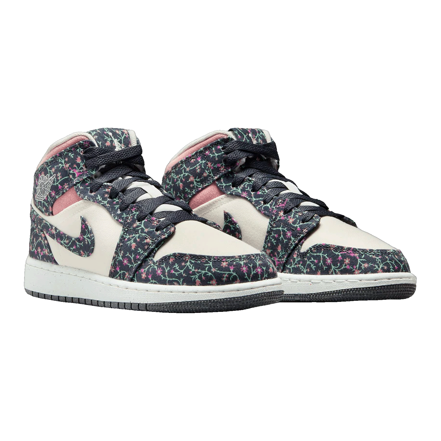 Nike Air Jordan 1 Mid SE Floral (GS) Side
