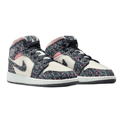 Nike Air Jordan 1 Mid SE Floral (GS) Side
