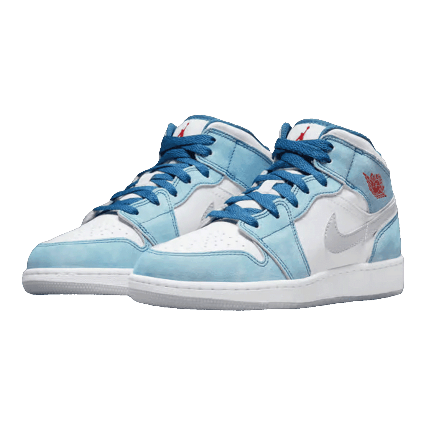 Nike Air Jordan 1 Mid SE French Blue Light Steel (GS) Side