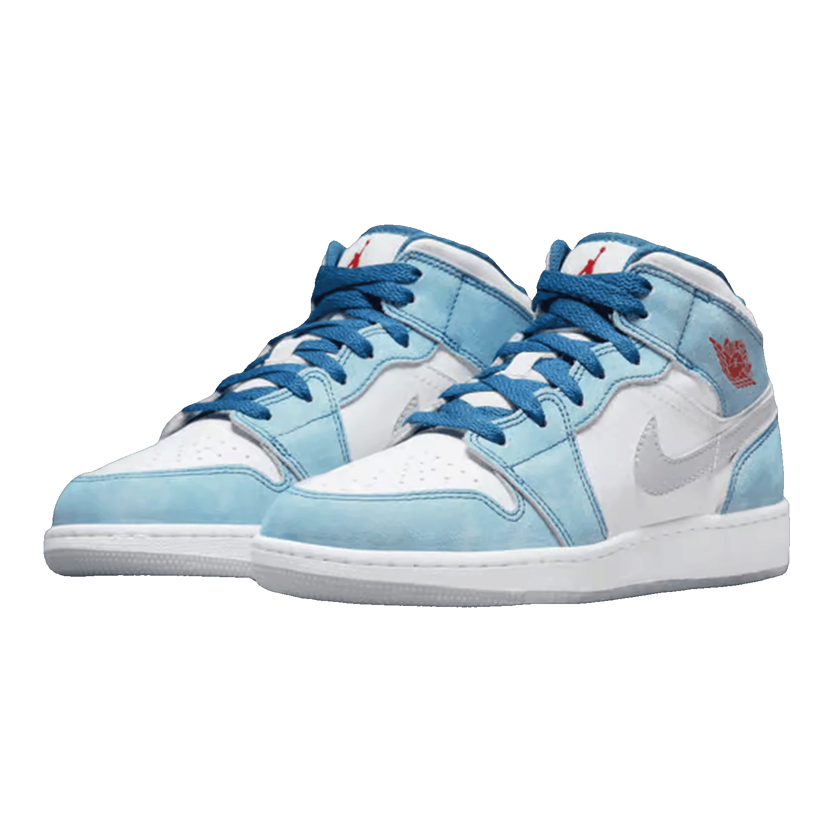 Nike Air Jordan 1 Mid SE French Blue Light Steel (GS) Side