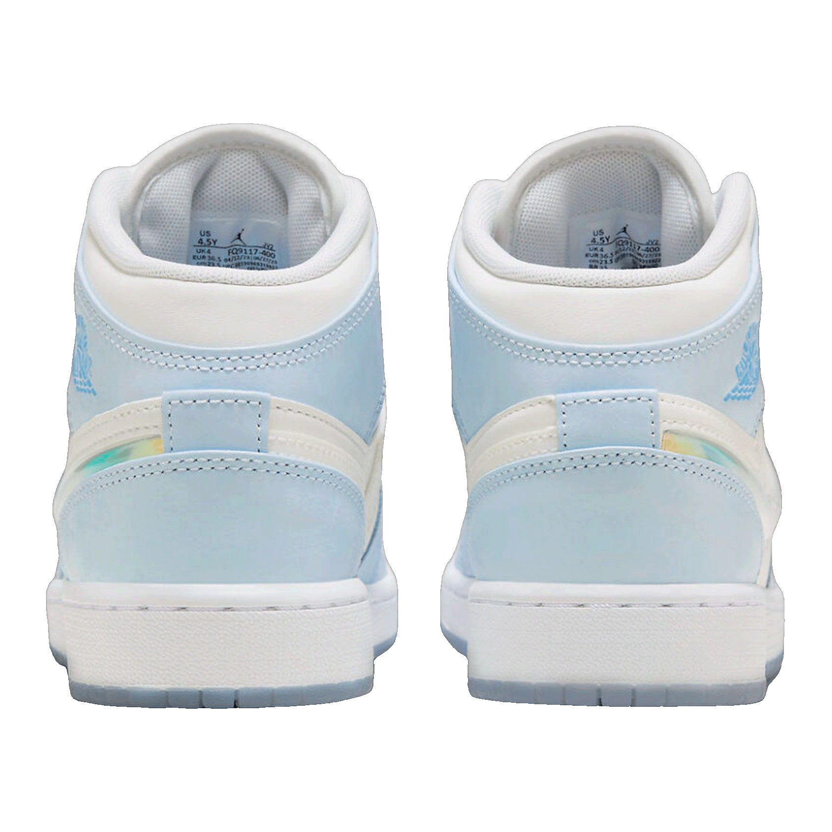 Nike Air Jordan 1 Mid SE Glitter Swoosh (GS) Back