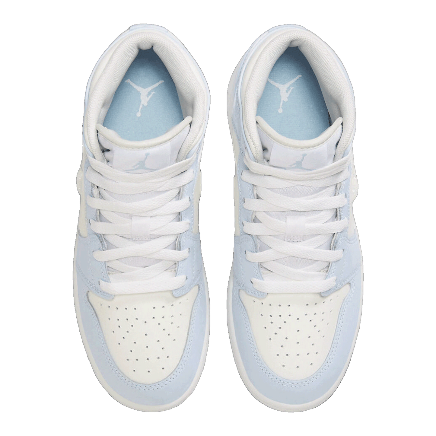 Nike Air Jordan 1 Mid SE Glitter Swoosh (GS) Oben