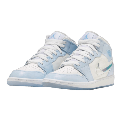 Nike Air Jordan 1 Mid SE Glitter Swoosh (GS) Side