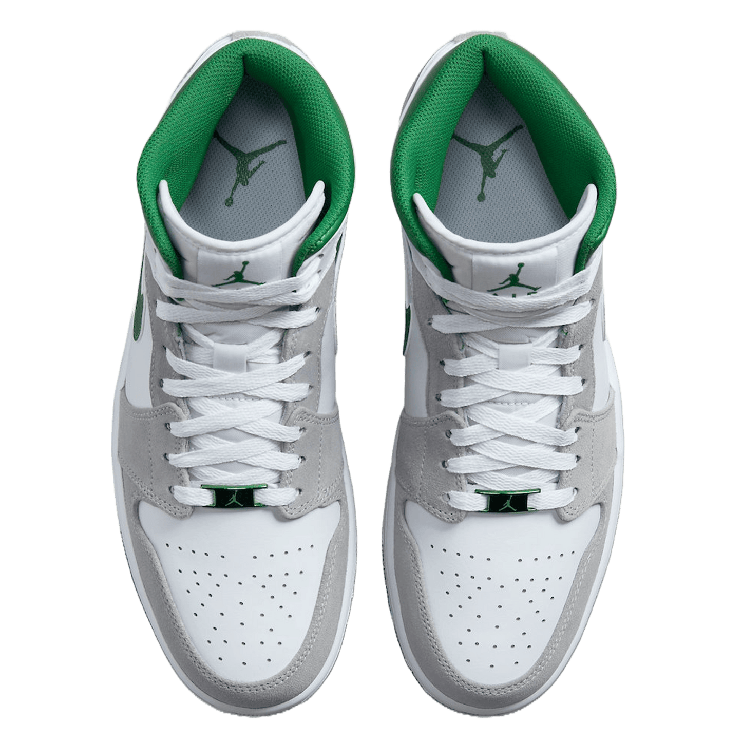 Nike Air Jordan 1 Mid SE Grey Green Oben