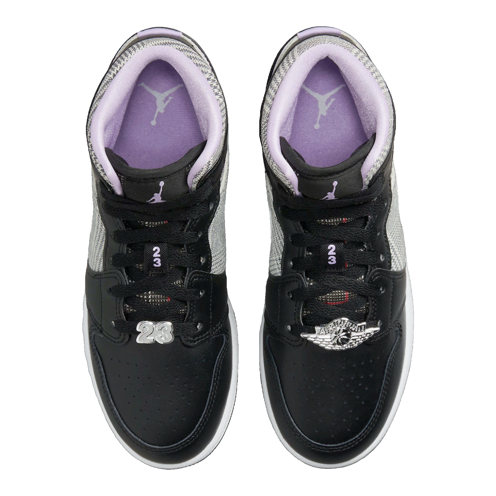 Nike Air Jordan 1 Mid SE Houndstooth (GS) Oben