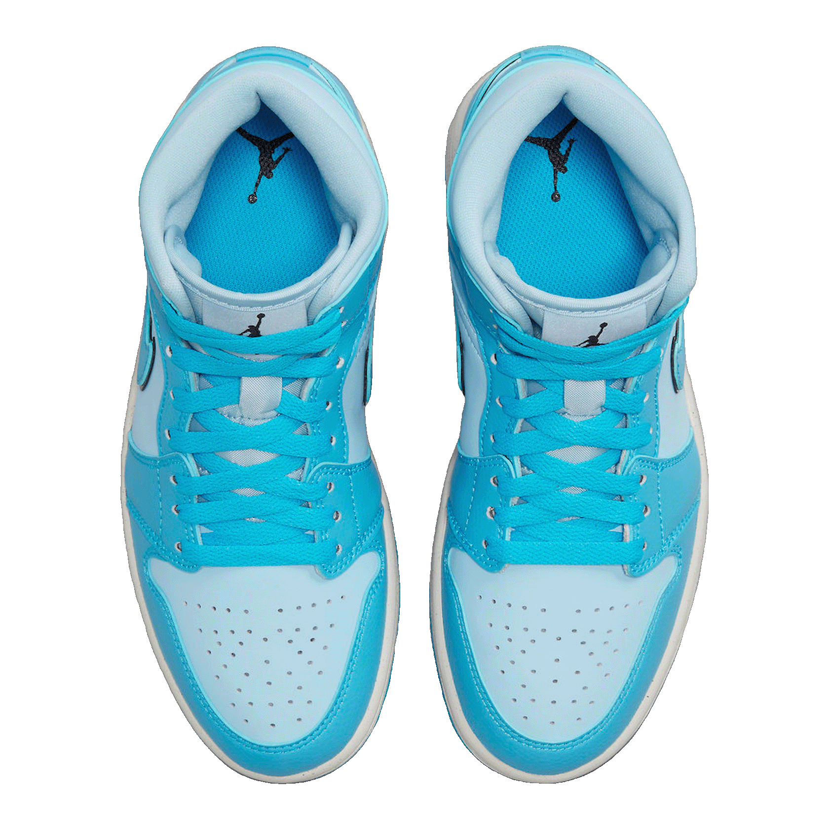 Nike Air Jordan 1 Mid SE Ice Blue (W) Oben