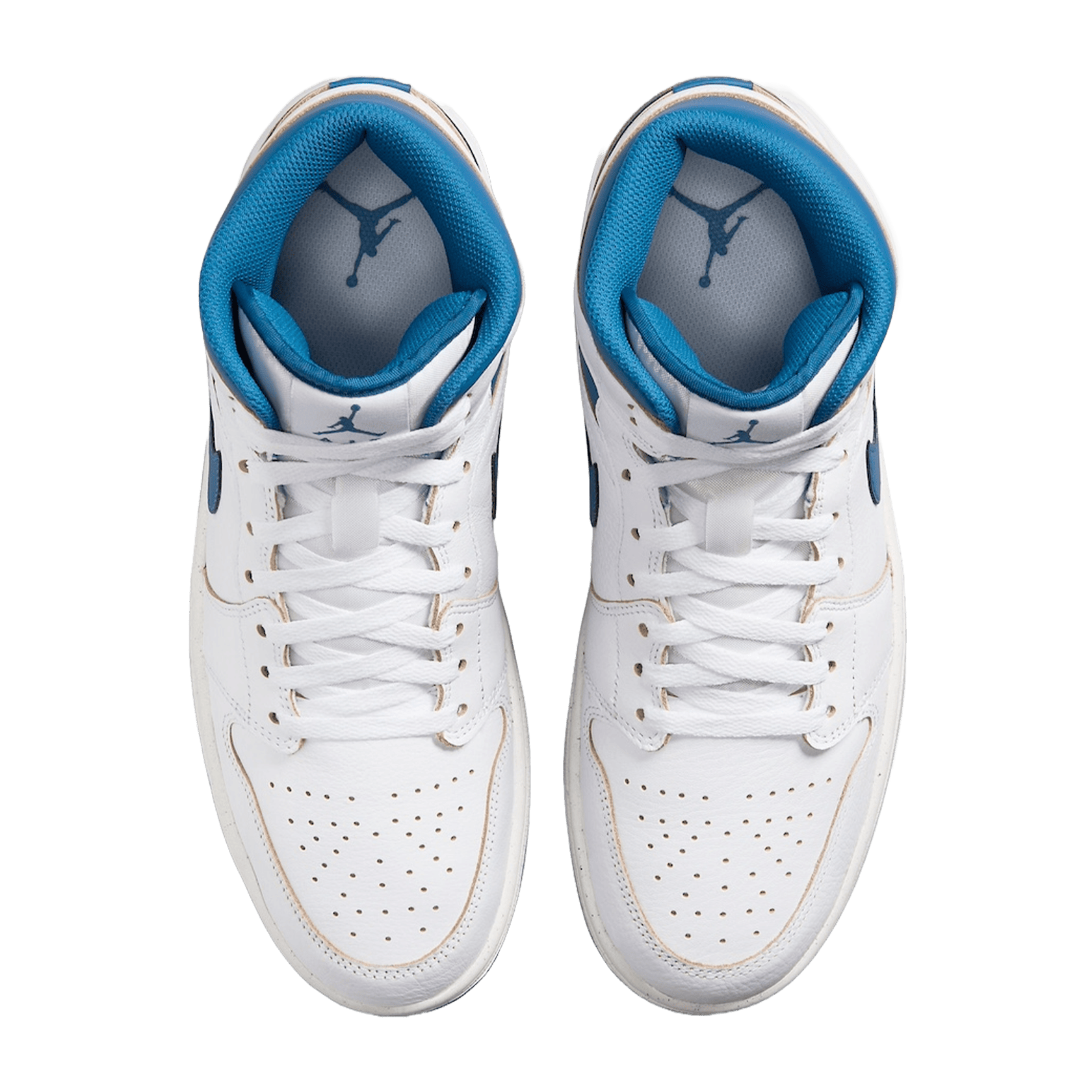 Nike Air Jordan 1 Mid SE Industrial Blue (GS) Oben