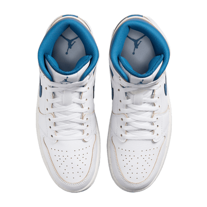 Nike Air Jordan 1 Mid SE Industrial Blue (GS) Oben