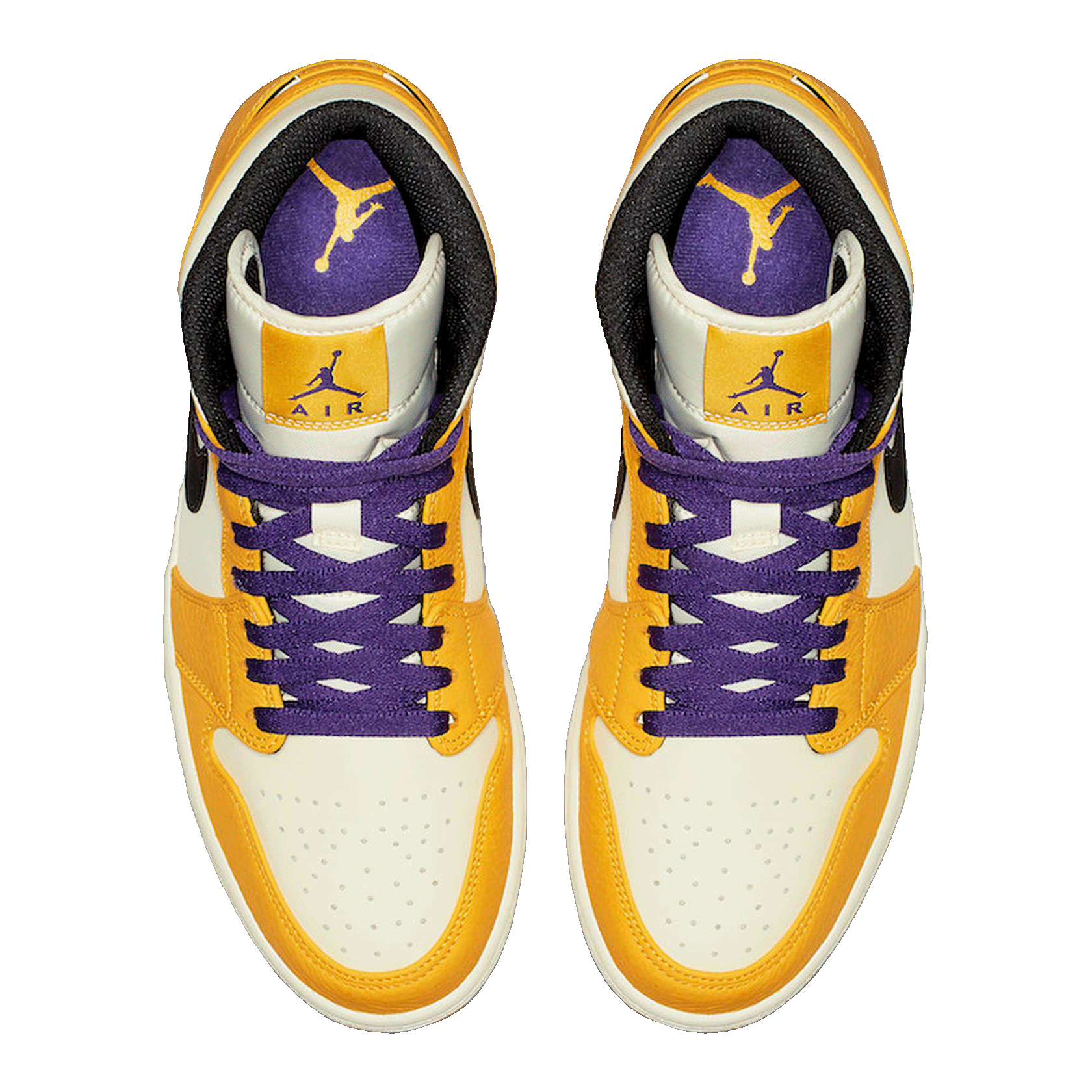 Nike Air Jordan 1 Mid SE Lakers (GS) Oben