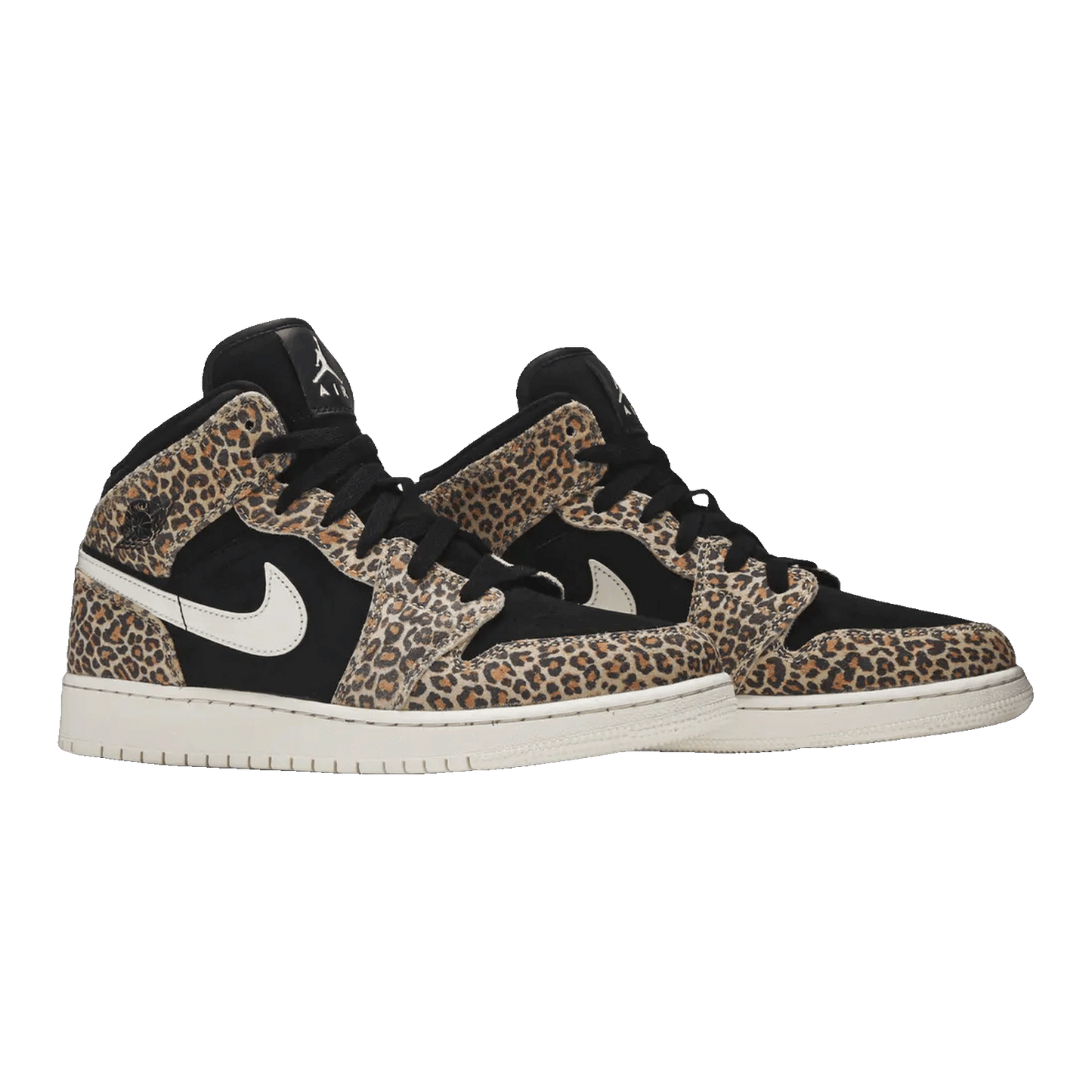 Nike Air Jordan 1 Mid SE Leopard (GS) Side