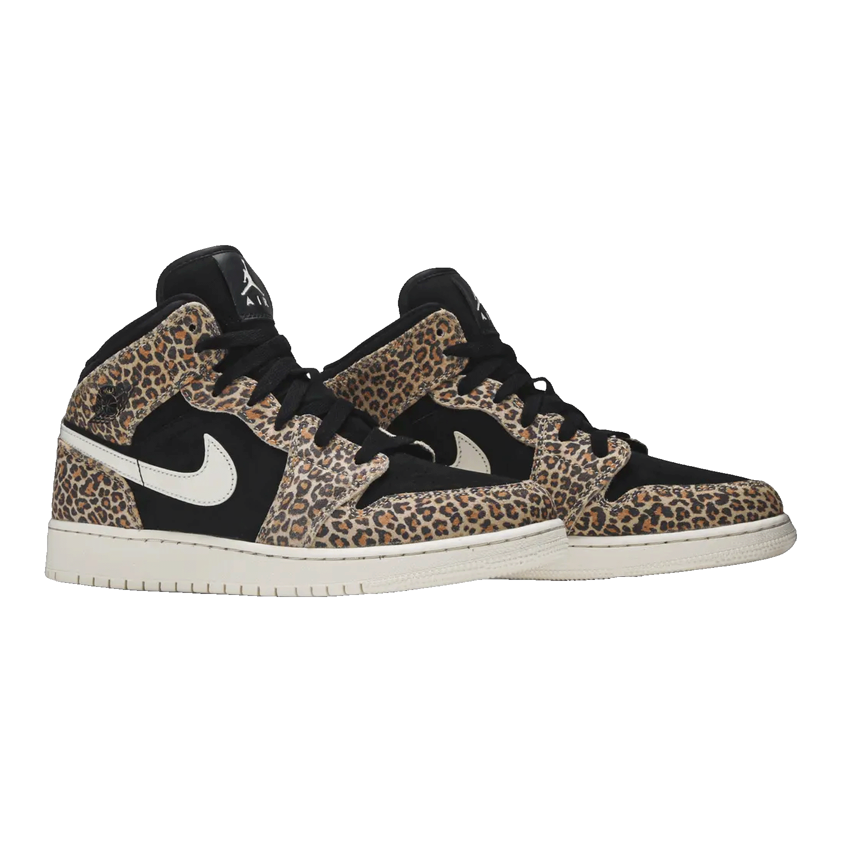 Nike Air Jordan 1 Mid SE Leopard (GS) Side