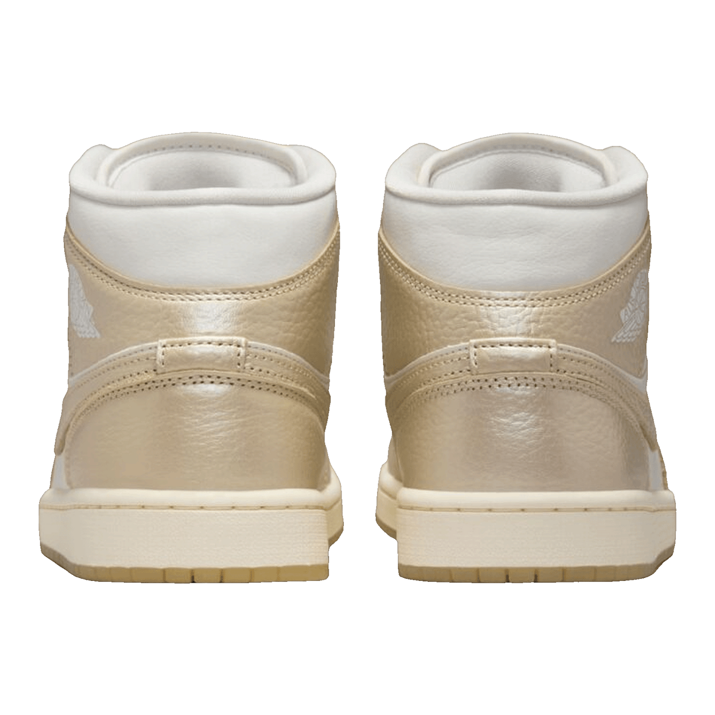 Nike Air Jordan 1 Mid SE Metallic Team Gold (W) Back