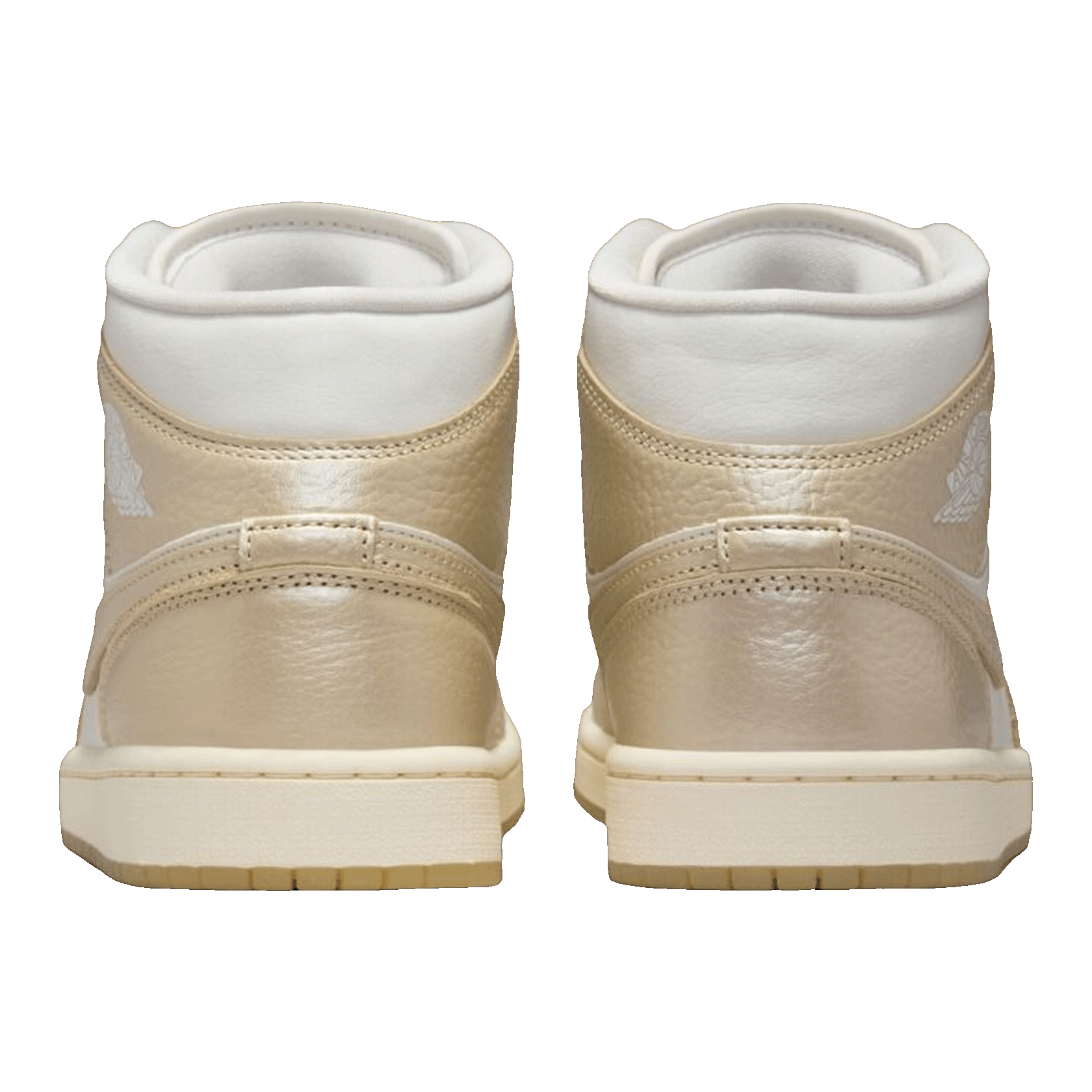 Nike Air Jordan 1 Mid SE Metallic Team Gold (W) Back