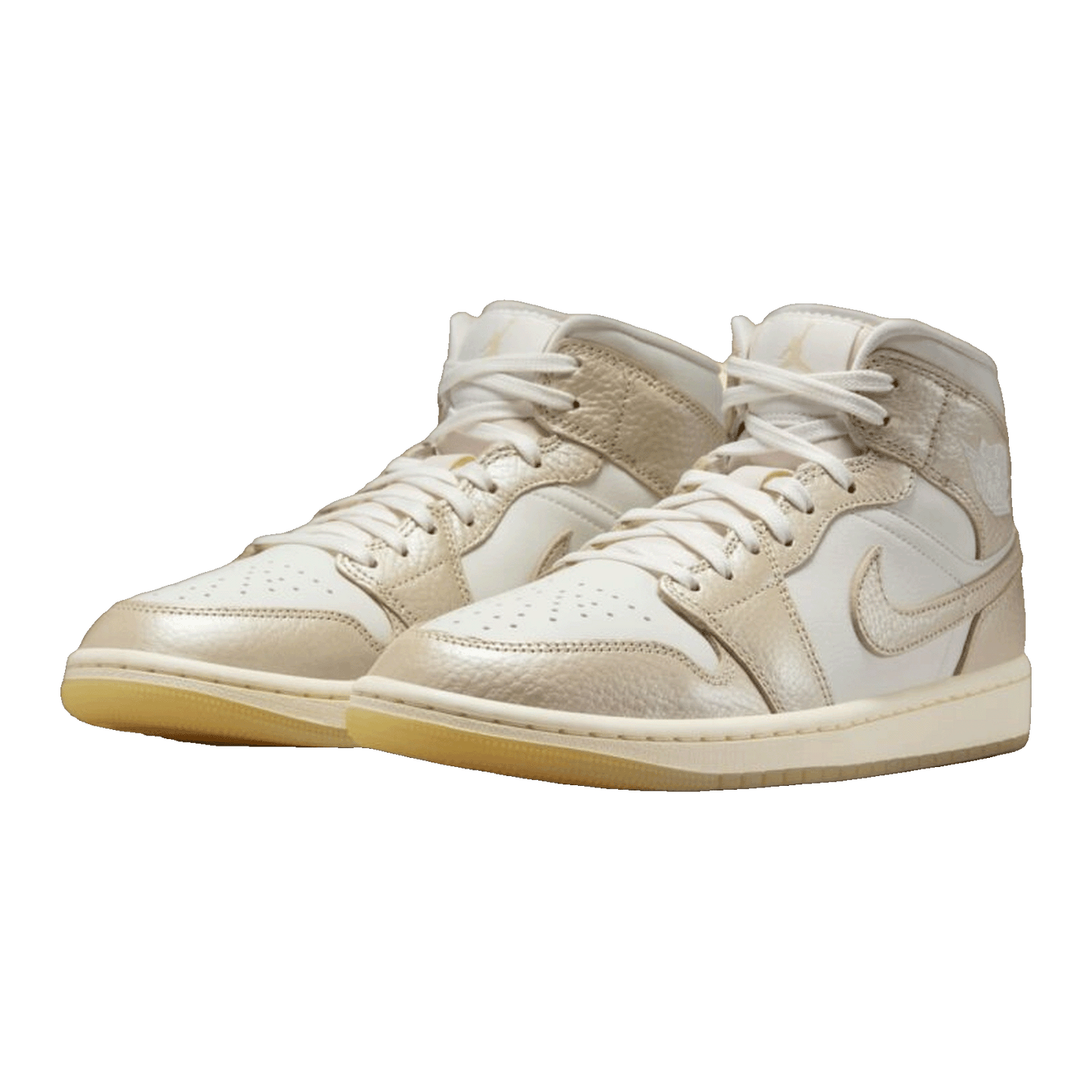 Nike Air Jordan 1 Mid SE Metallic Team Gold (W) Side