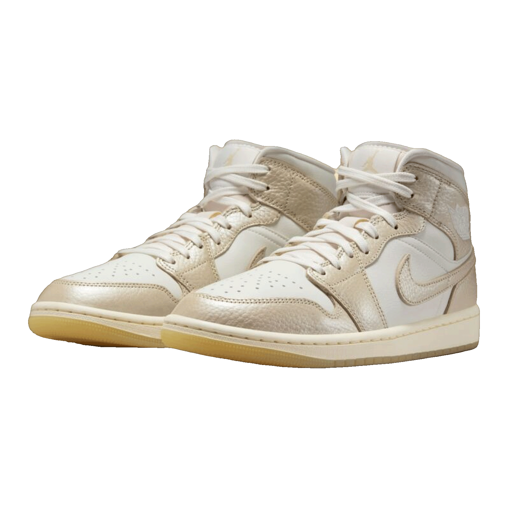 Nike Air Jordan 1 Mid SE Metallic Team Gold (W) Side