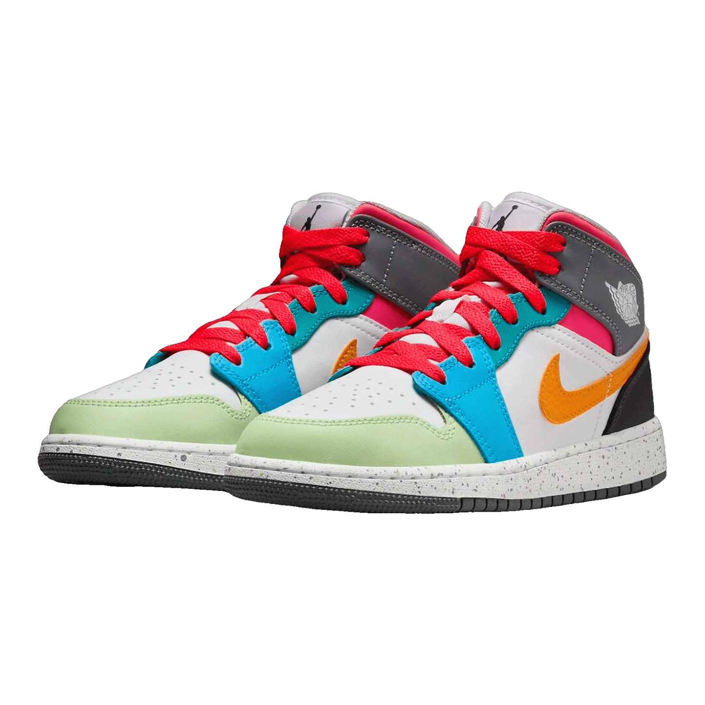 Nike Air Jordan 1 Mid SE Multi-Color (GS) Side