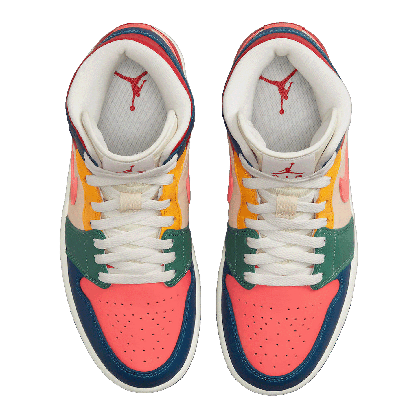 Nike Air Jordan 1 Mid SE Multi Color (2022) (W) Oben