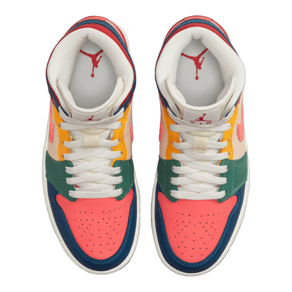 Nike Air Jordan 1 Mid SE Multi Color (2022) (W) Oben