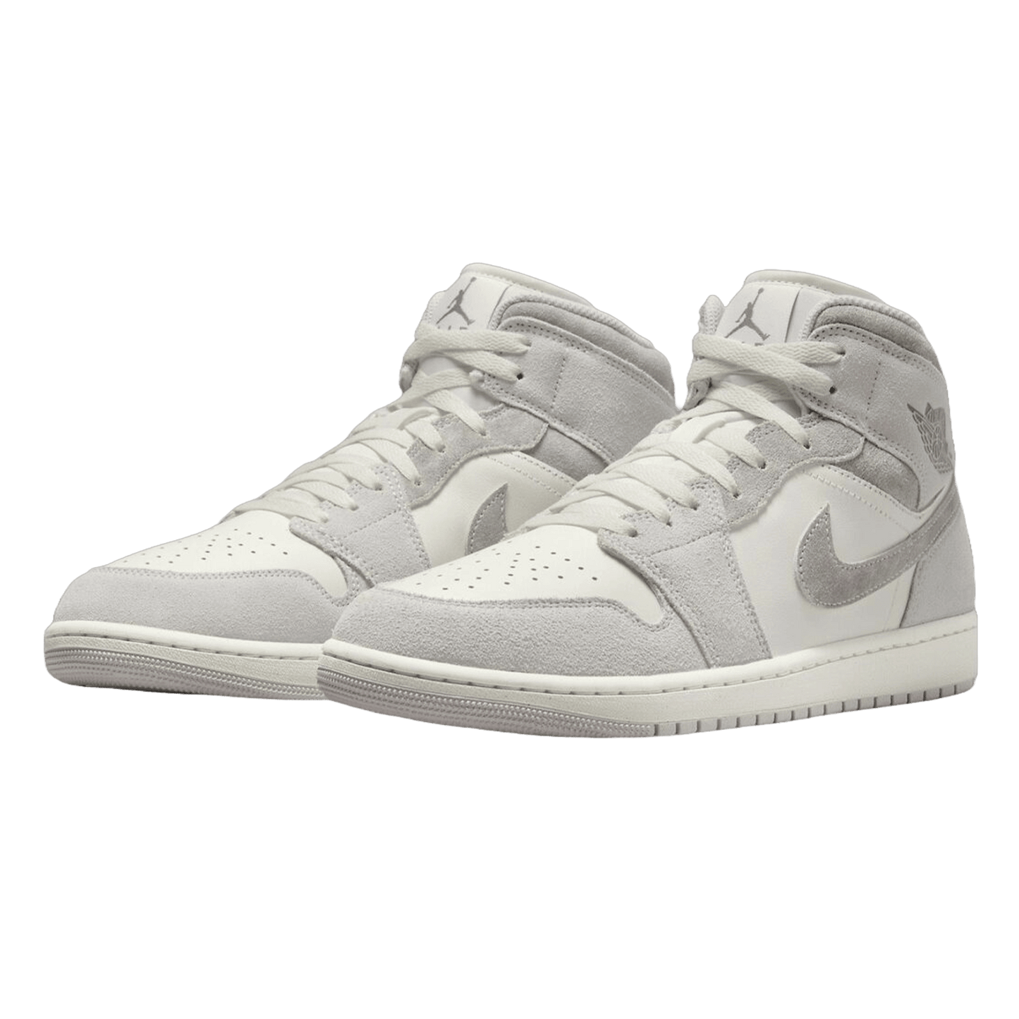 Nike Air Jordan 1 Mid SE Neutral Grey Sail (GS) Side