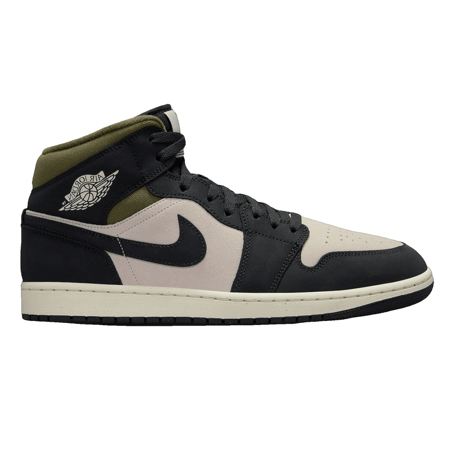 Nike Air Jordan 1 Mid SE Off Noir Medium Olive