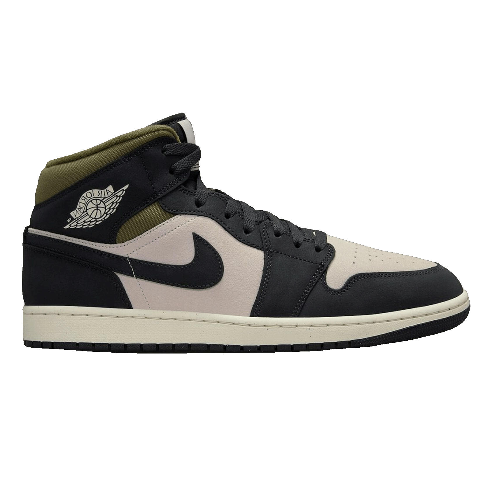 Nike Air Jordan 1 Mid SE Off Noir Medium Olive