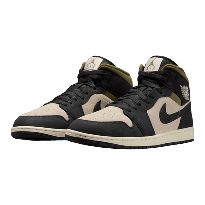 Nike Air Jordan 1 Mid SE Off Noir Medium Olive Side