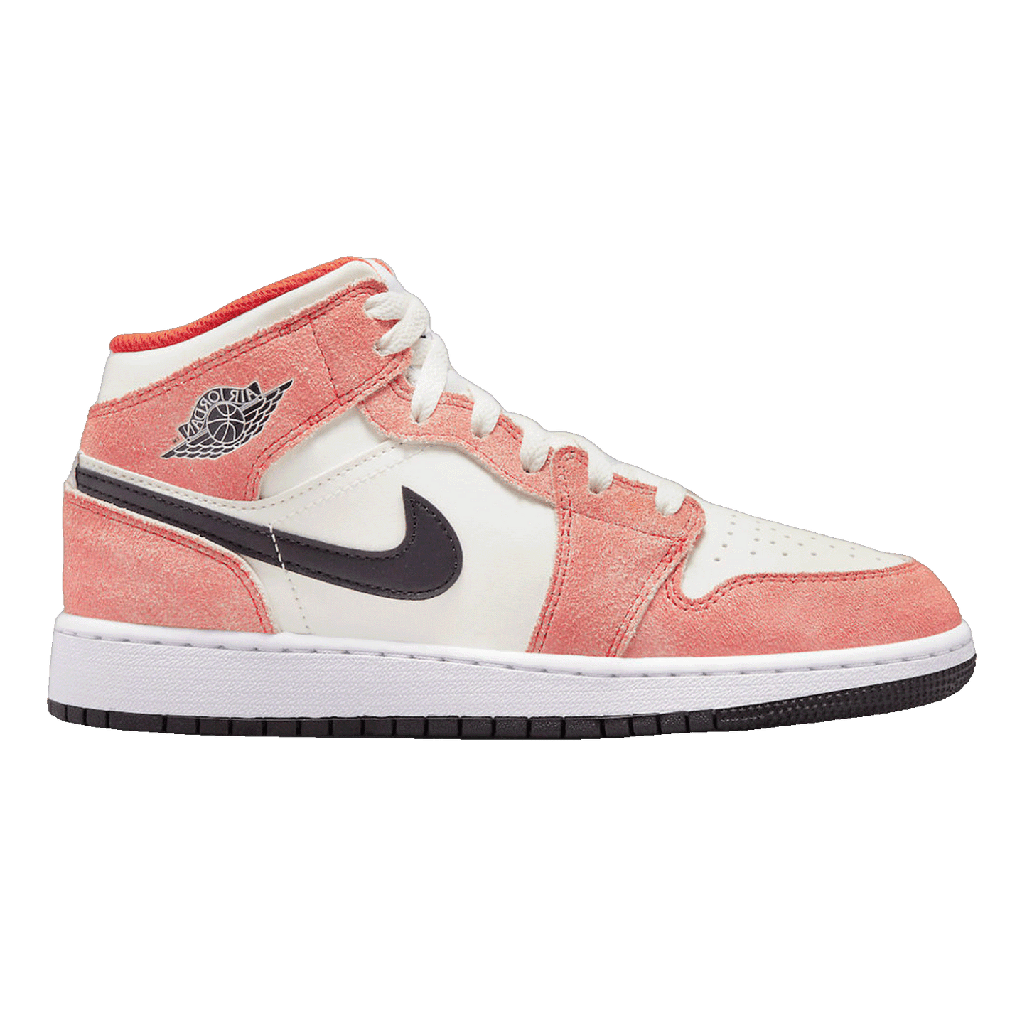 Nike Air Jordan 1 Mid SE Orange Suede (GS)