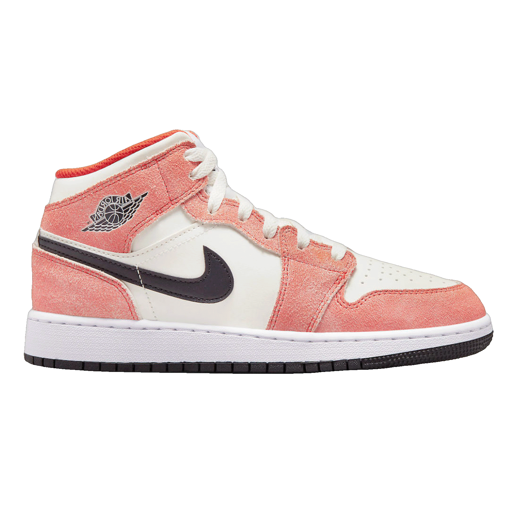Nike Air Jordan 1 Mid SE Orange Suede (GS)