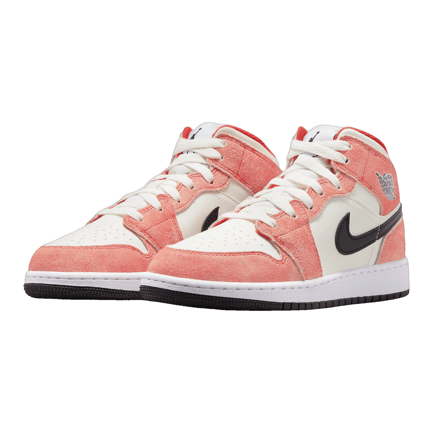 Nike Air Jordan 1 Mid SE Orange Suede (GS) Side