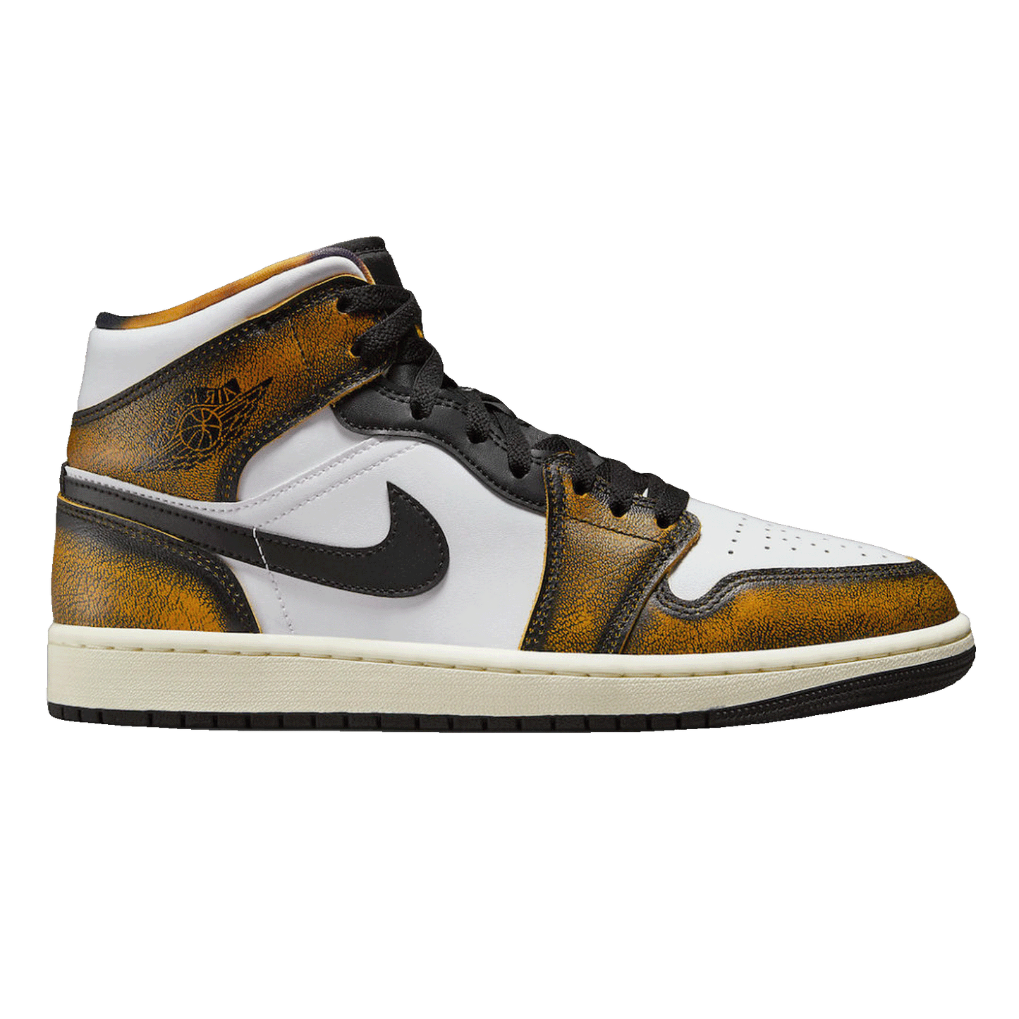 Nike Air Jordan 1 Mid SE Orange Wear Away (GS)