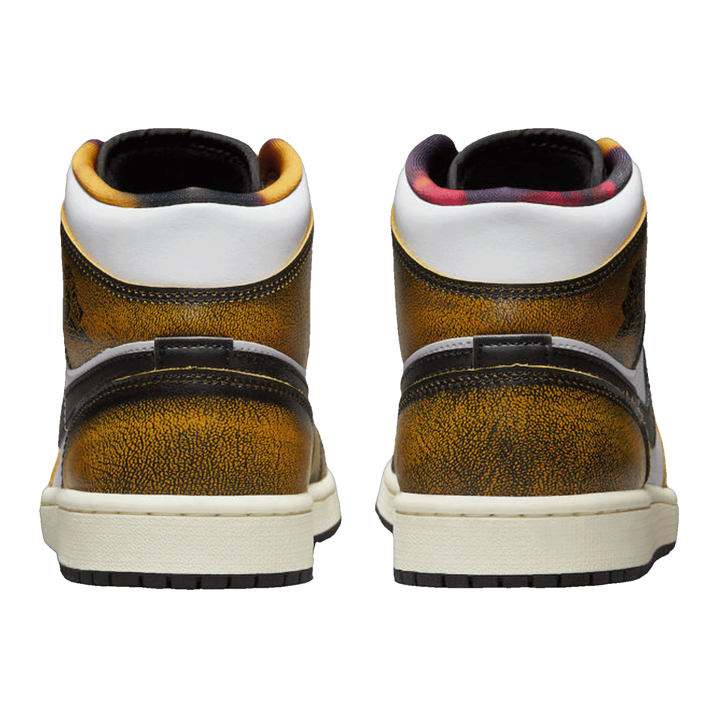 Nike Air Jordan 1 Mid SE Orange Wear Away (GS) Back