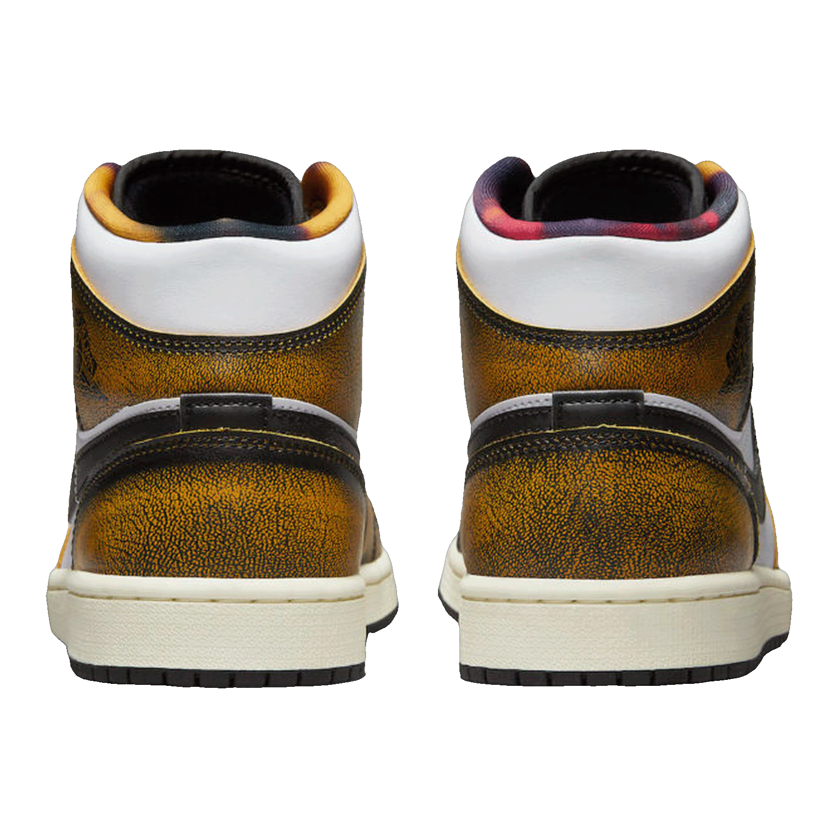 Nike Air Jordan 1 Mid SE Orange Wear Away (GS) Back