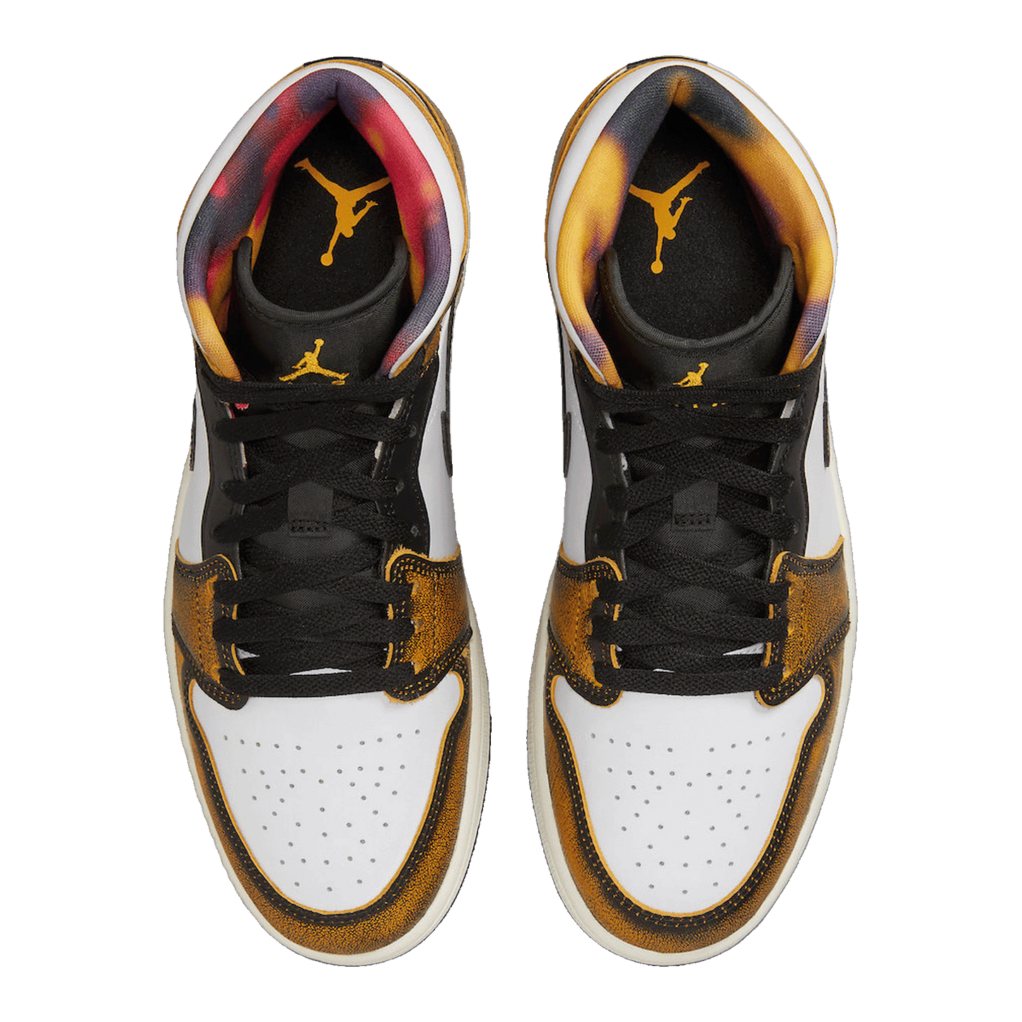 Nike Air Jordan 1 Mid SE Orange Wear Away Oben