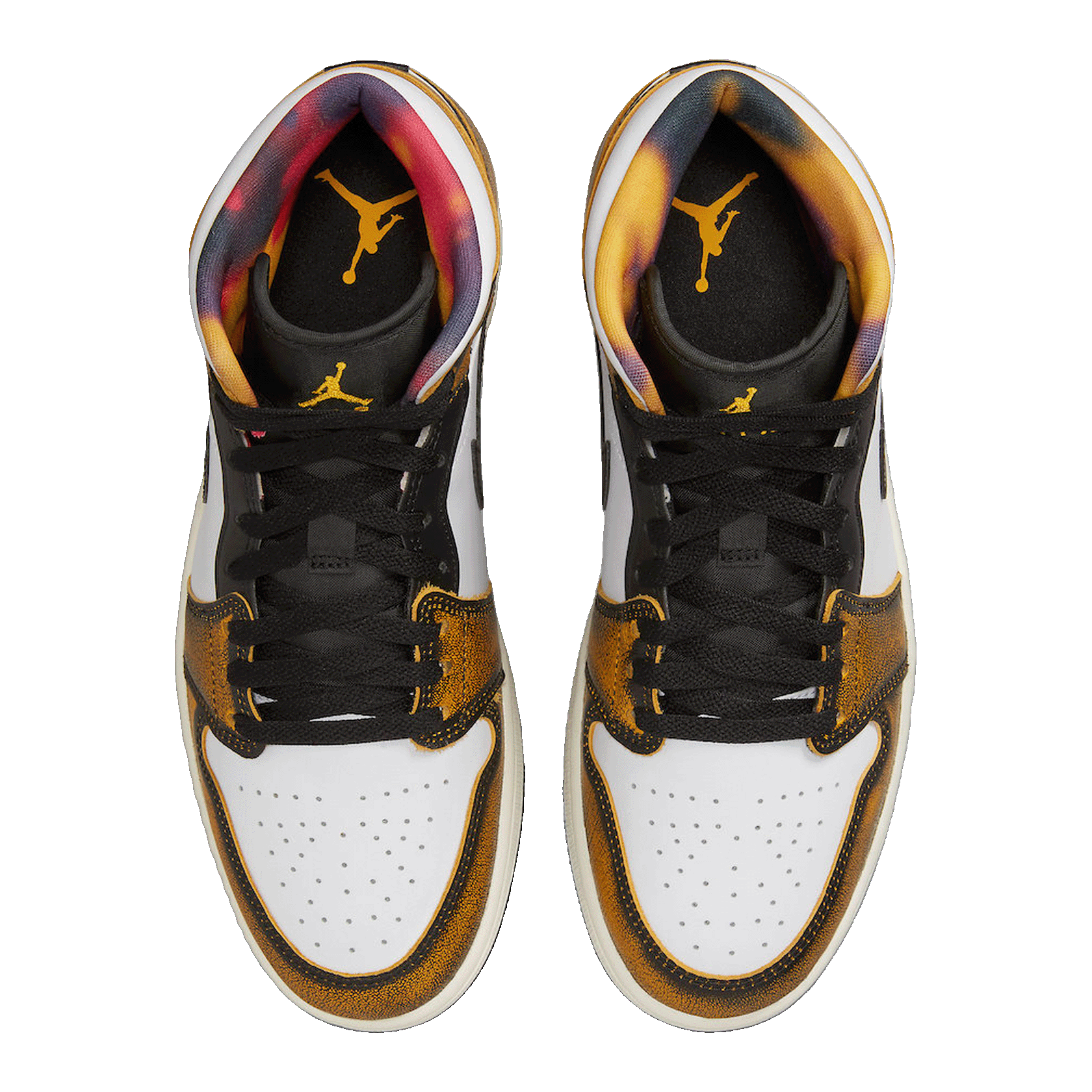 Nike Air Jordan 1 Mid SE Orange Wear Away Oben