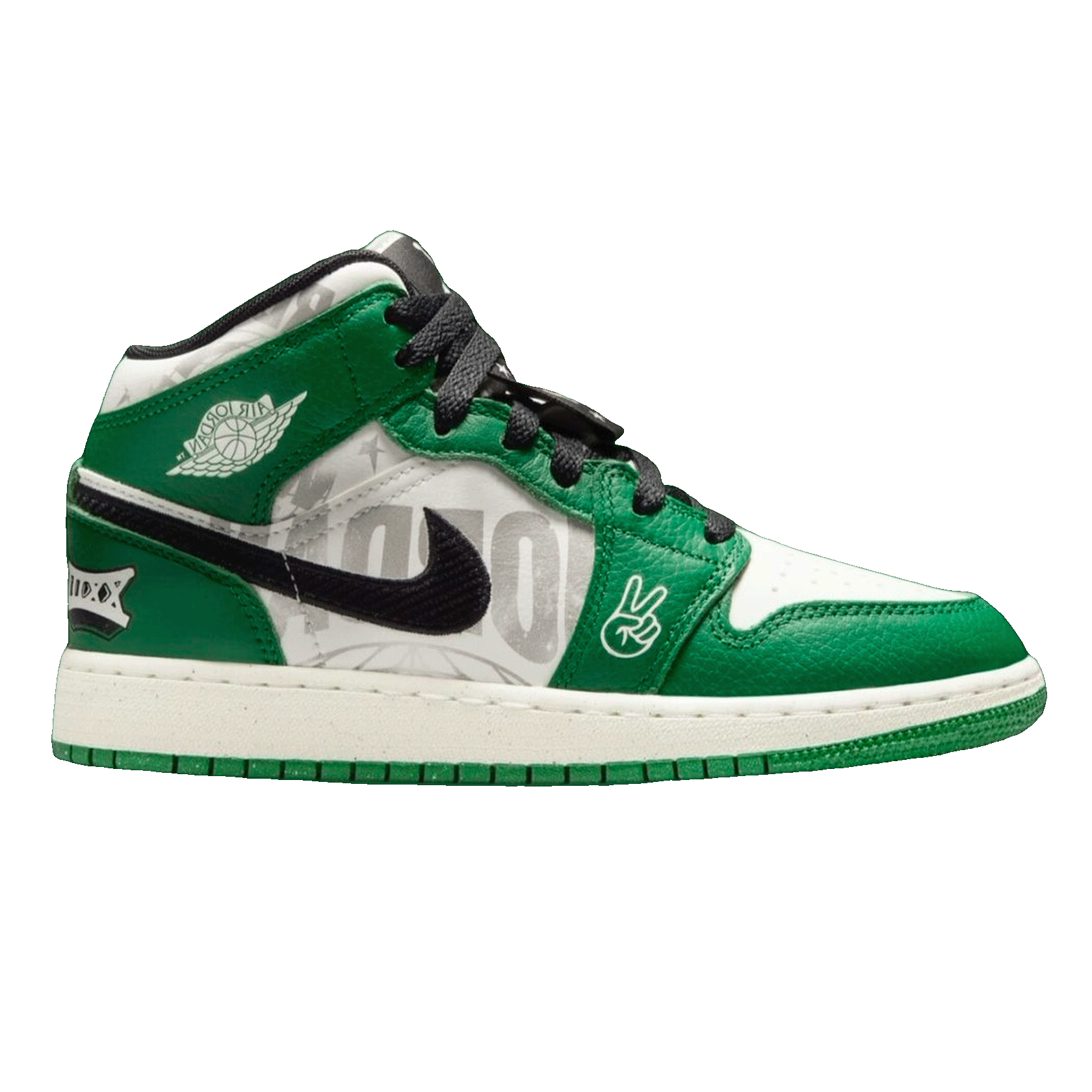 Nike Air Jordan 1 Mid SE Overbranded (GS)