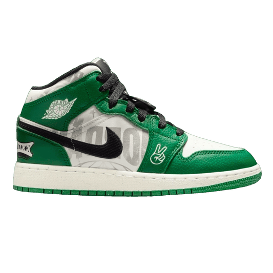 Nike Air Jordan 1 Mid SE Overbranded (GS)