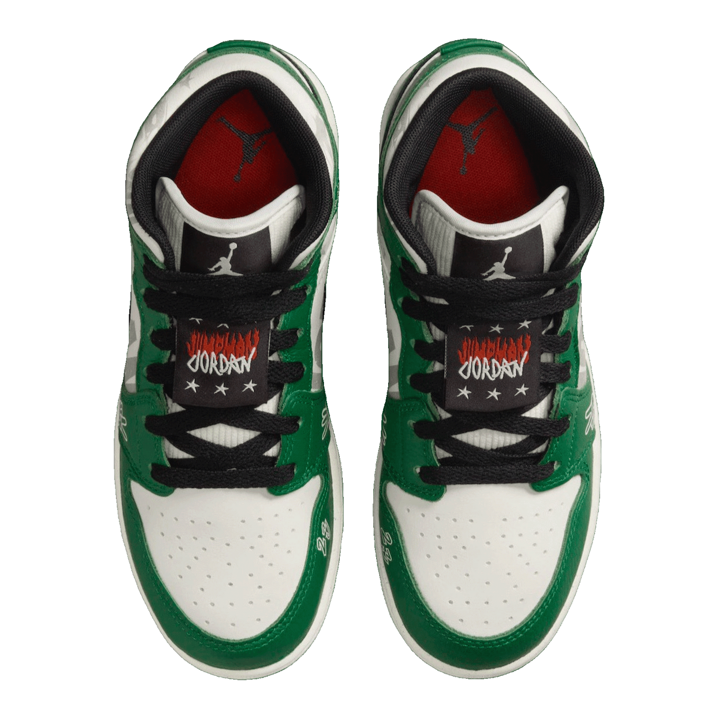 Nike Air Jordan 1 Mid SE Overbranded (GS) Oben