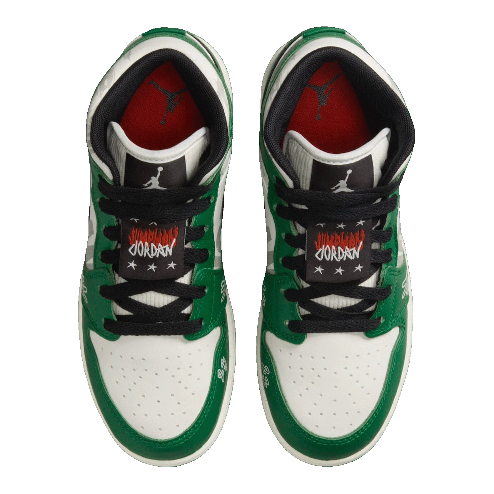 Nike Air Jordan 1 Mid SE Overbranded (GS) Oben