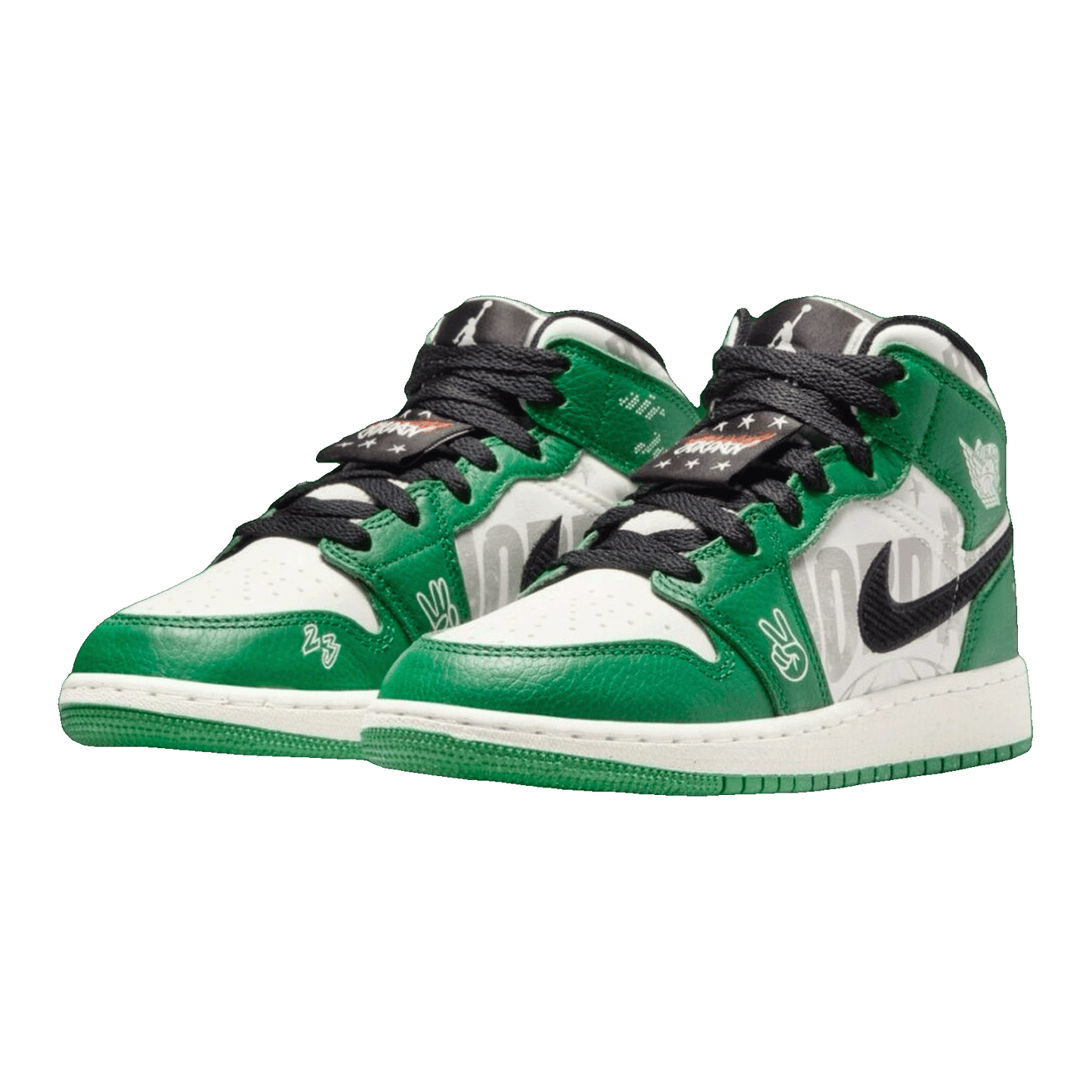 Nike Air Jordan 1 Mid SE Overbranded (GS) Side