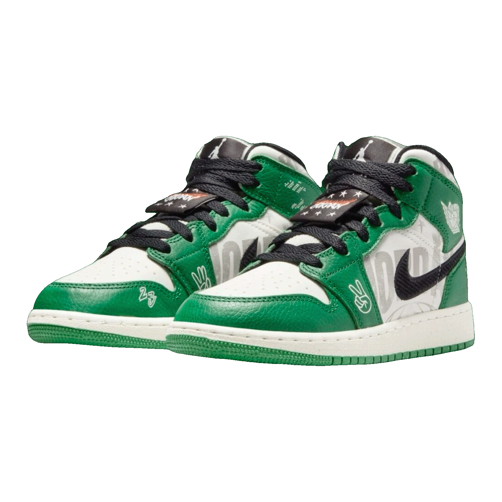 Nike Air Jordan 1 Mid SE Overbranded (GS) Side