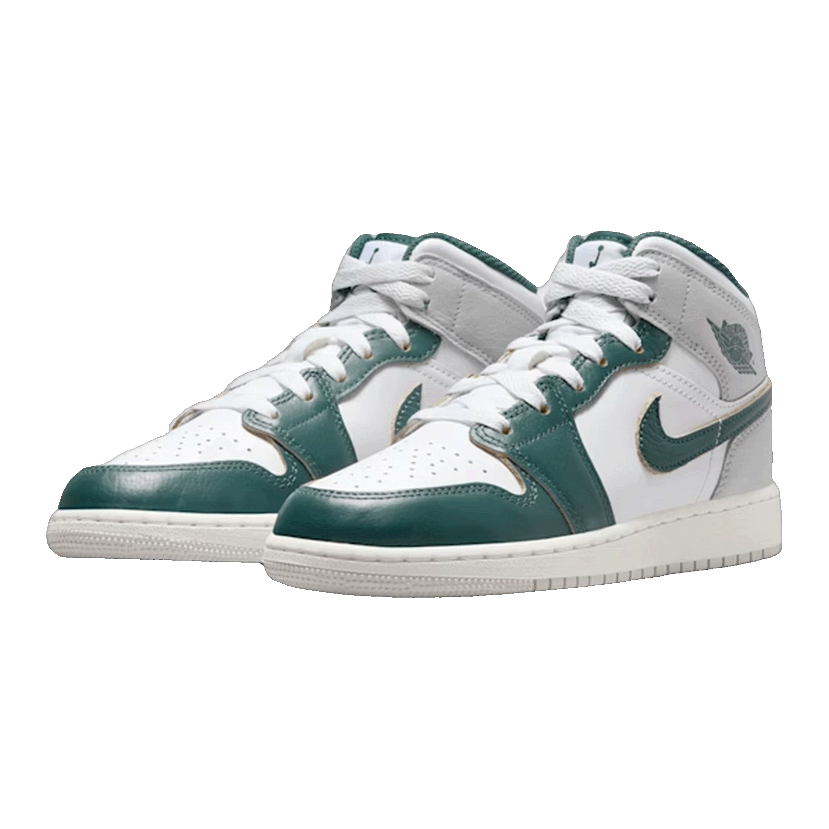 Nike Air Jordan 1 Mid SE Oxidized Green (GS) Side