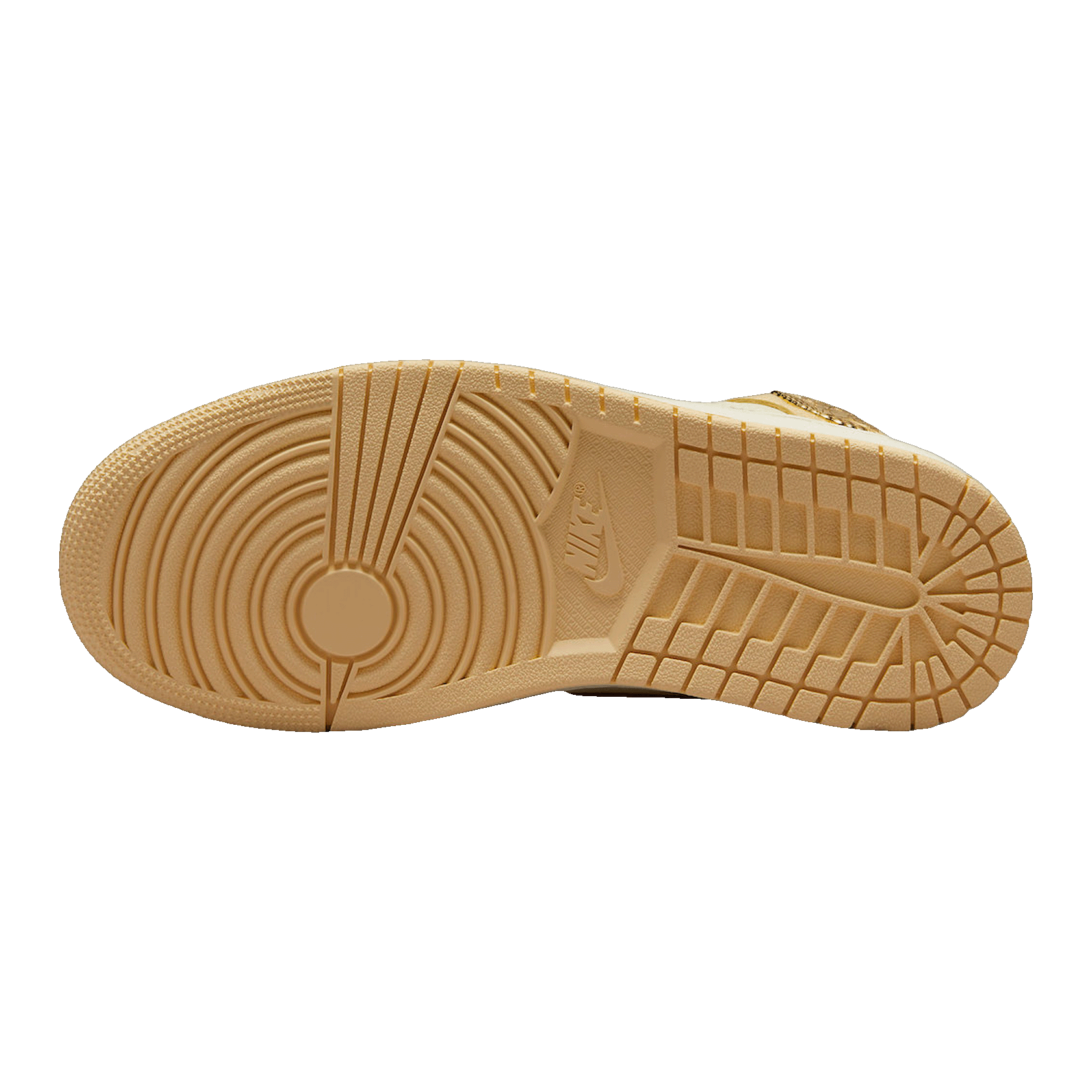 Nike Air Jordan 1 Mid SE Pale Vanilla Metallic Gold (W) Sohle