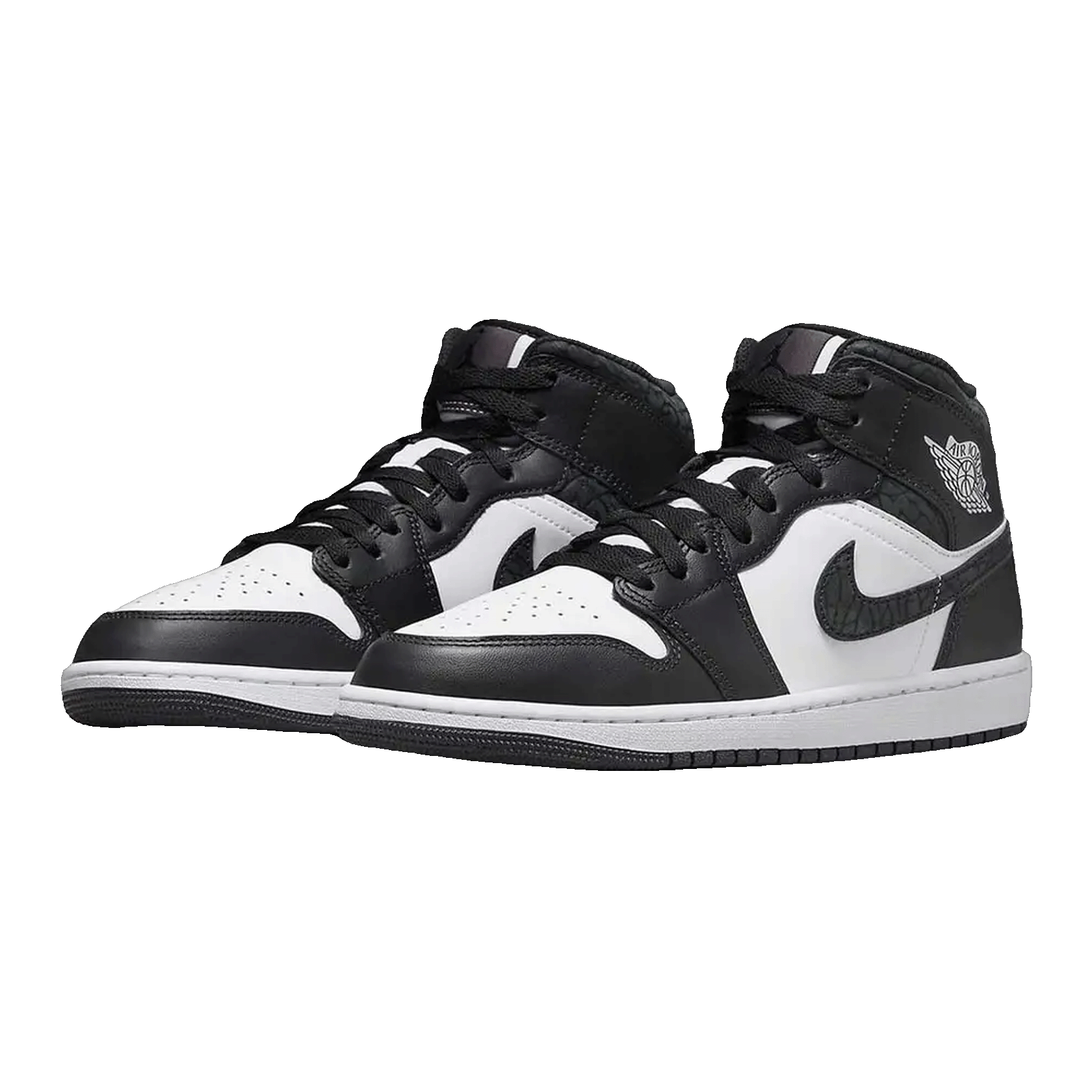 Nike Air Jordan 1 Mid SE Panda Elephant (GS) Side
