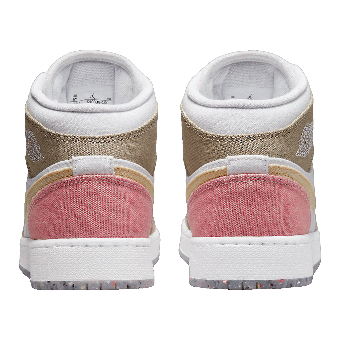 Nike Air Jordan 1 Mid SE Pastel Vivid Green Grind (GS) Back