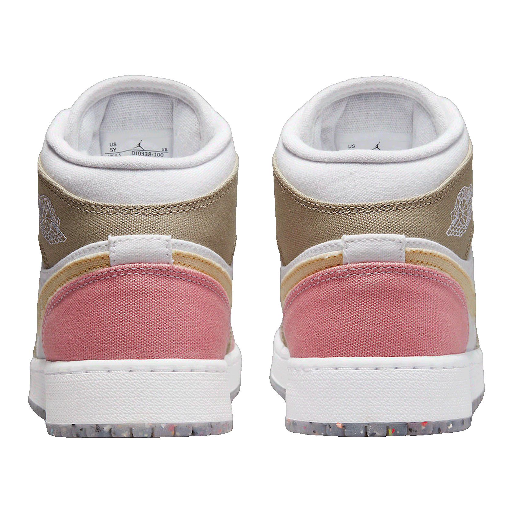 Nike Air Jordan 1 Mid SE Pastel Vivid Green Grind (GS) Back