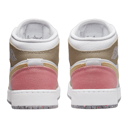 Nike Air Jordan 1 Mid SE Pastel Vivid Green Grind (GS) Back