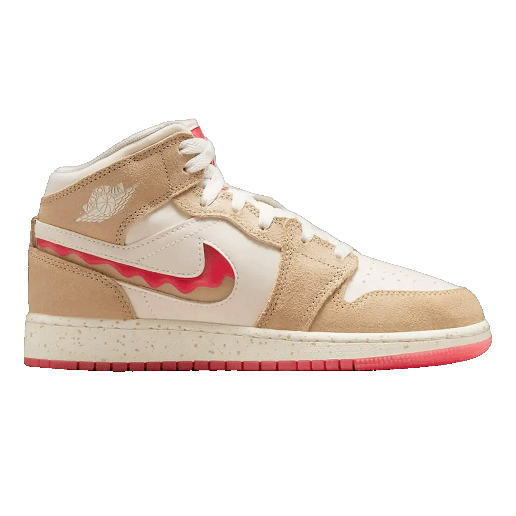 Nike Air Jordan 1 Mid SE Peanut Butter & Jelly (GS)