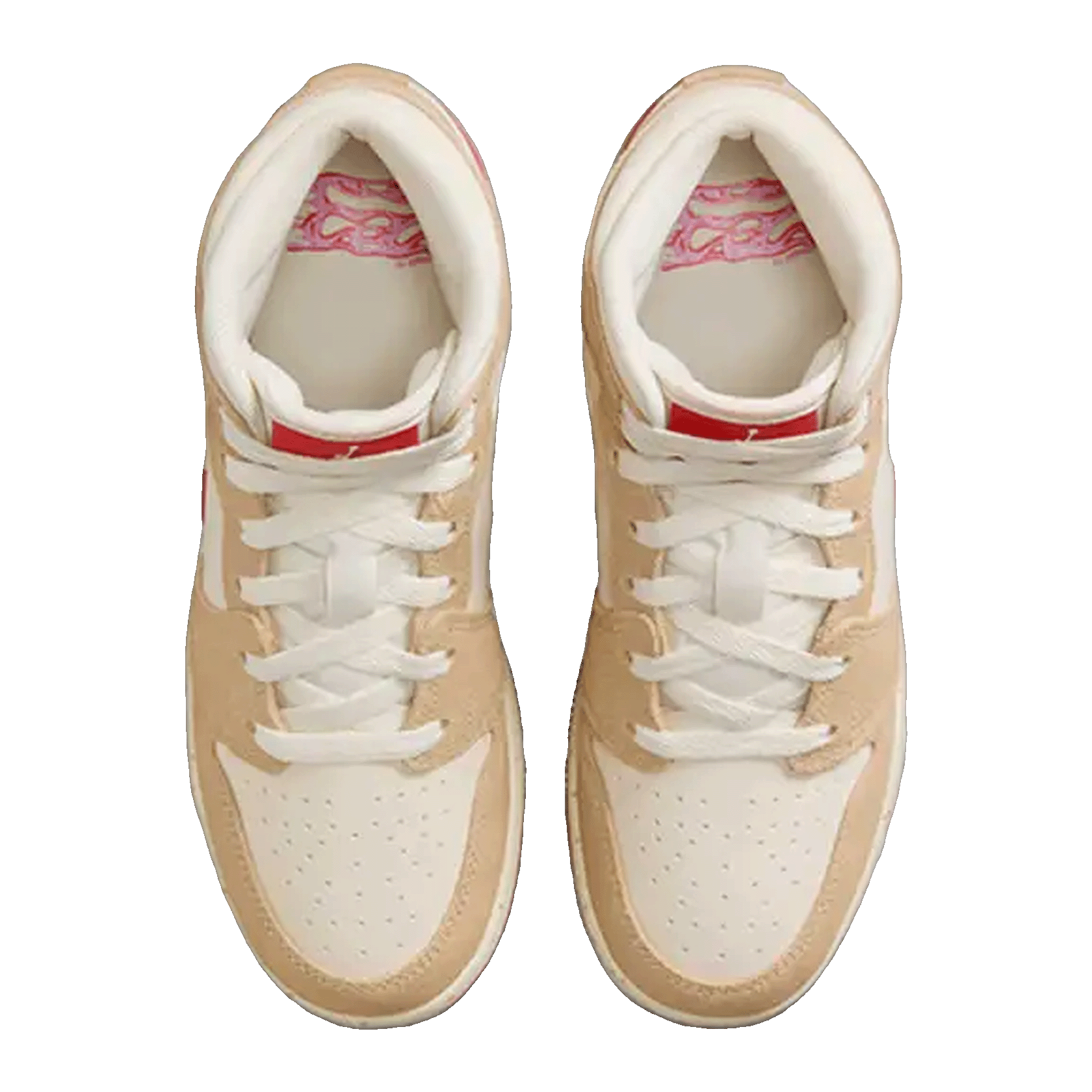 Nike Air Jordan 1 Mid SE Peanut Butter & Jelly (GS) Oben